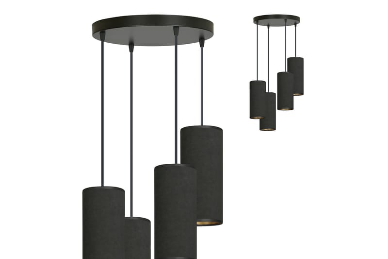 Bente 4 Premium pendel Svart - Scandinavian Choice - Taklampe soverom - Kjøkkenlampe & taklampe kjøkken - Lamper gang - Vinduslampe - Pendellamper & Hengelamper - Taklampe stue - Vinduslampe hengende - Taklampe