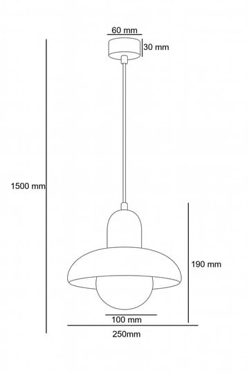 Beylin pendellampe - Svart Eik Hvit - Belysning - Innendørsbelysning & Lamper - Taklampe - Krystallkrone & takkrone