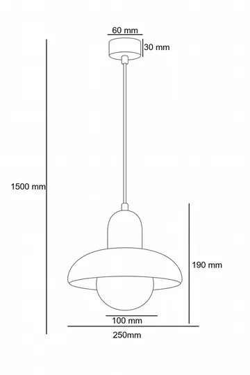 Beylin pendellampe - Svart Eik Hvit - Belysning - Innendørsbelysning & Lamper - Taklampe - Krystallkrone & takkrone