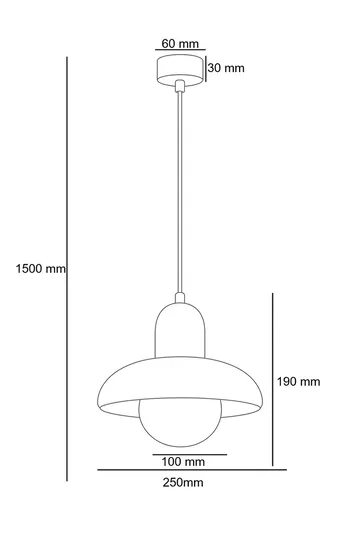 Beylin pendellampe - Svart Valnøtt Hvit - Belysning - Innendørsbelysning & Lamper - Taklampe - Krystallkrone & takkrone