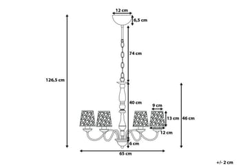 Bradano Plafond 65 cm - Sølv - Belysning - Innendørsbelysning & Lamper - Taklampe - Kjøkkenlampe & taklampe kjøkken