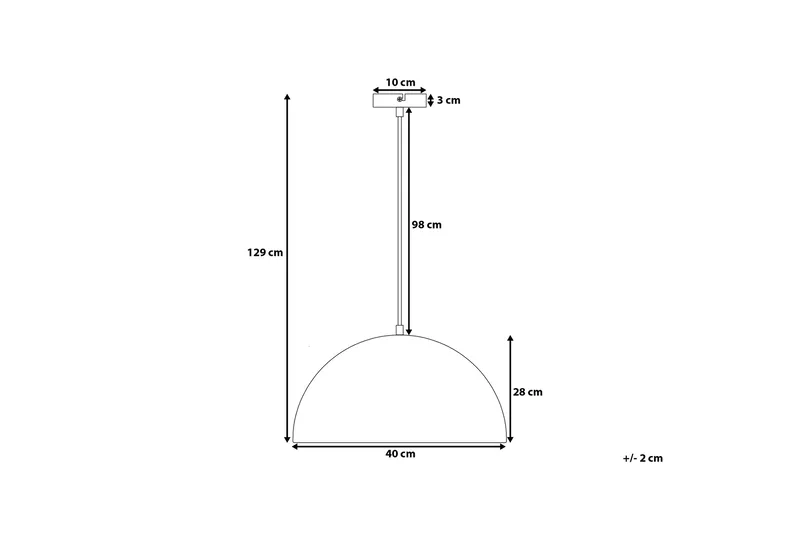 Cetina Taklampe 40 cm - Hvit - Belysning - Innendørsbelysning & Lamper - Taklampe - Kjøkkenlampe & taklampe kjøkken