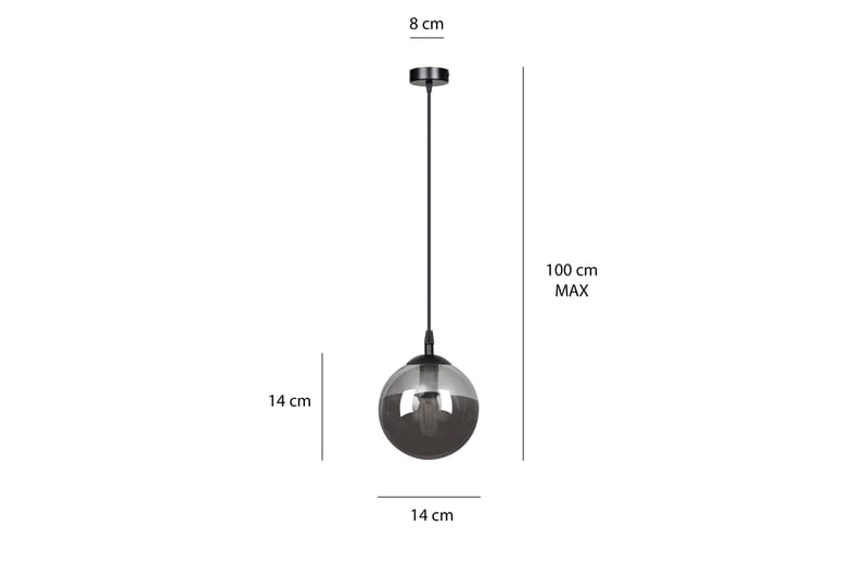 Cosmo 1 pendel Grafitt - Scandinavian Choice - Taklampe soverom - Kjøkkenlampe & taklampe kjøkken - Lamper gang - Vinduslampe - Pendellamper & Hengelamper - Taklampe stue - Vinduslampe hengende - Taklampe