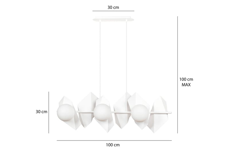 Drifton 6 pendel Hvit - Scandinavian Choice - Taklampe soverom - Kjøkkenlampe & taklampe kjøkken - Lamper gang - Vinduslampe - Pendellamper & Hengelamper - Taklampe stue - Vinduslampe hengende - Taklampe