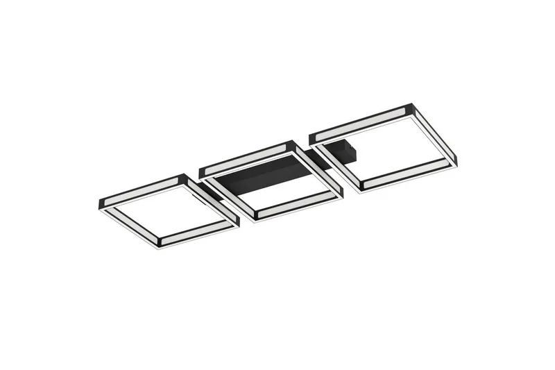 Taklampe Eglo Altaflor 1000x315 mm Svart Hvit, Svart