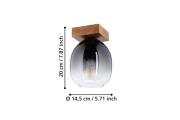 Taklampe Eglo Filago - Brun - Belysning - Innendørsbelysning & Lamper - Taklampe - Takplafond