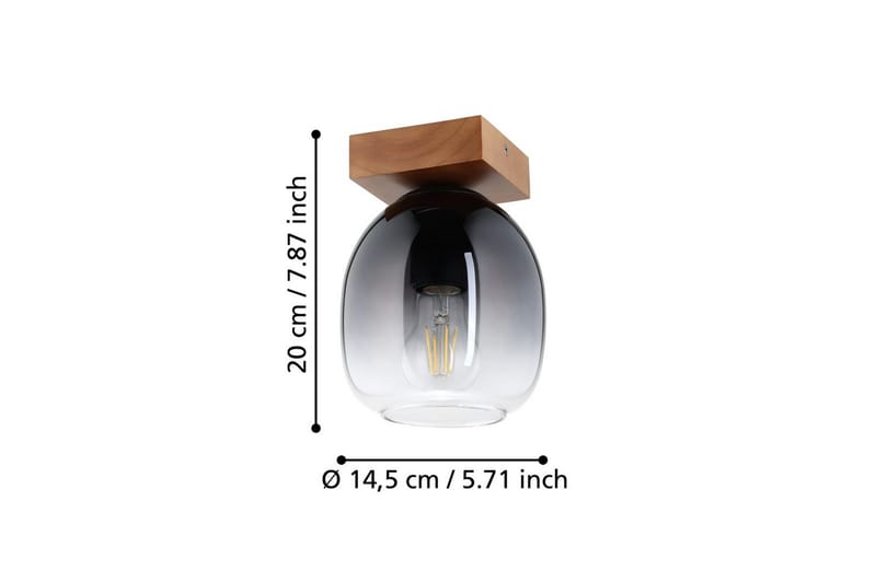 Taklampe Eglo Filago - Brun - Belysning - Innendørsbelysning & Lamper - Taklampe