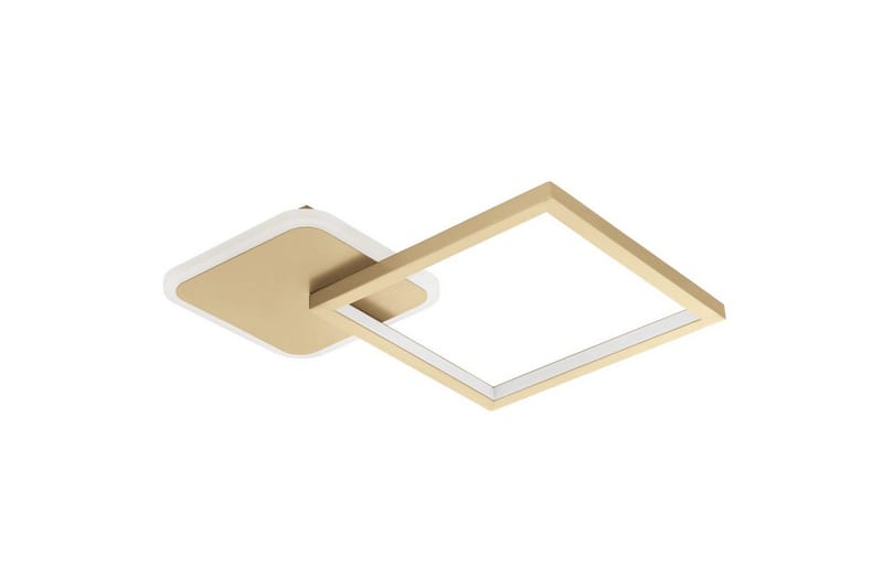 Taklampe Eglo Gafares Kvadrat Gullfarget/Hvit, Gull/Hvit