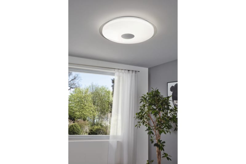 Taklampe Eglo Lanciano - Hvit/Sølv - Belysning - Innendørsbelysning & Lamper - Taklampe