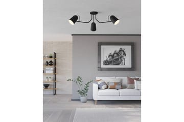 Taklampe Eglo Loreto - Svart/Hvit - Belysning - Innendørsbelysning & Lamper - Taklampe - Takplafond