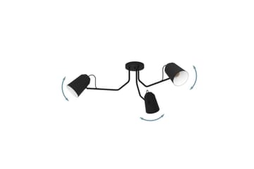 Taklampe Eglo Loreto - Svart/Hvit - Belysning - Innendørsbelysning & Lamper - Taklampe - Takplafond