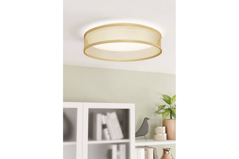 Taklampe Eglo Luppineria Ø385 mm Messing-Matt Hvit - Messing - Belysning - Innendørsbelysning & Lamper - Taklampe