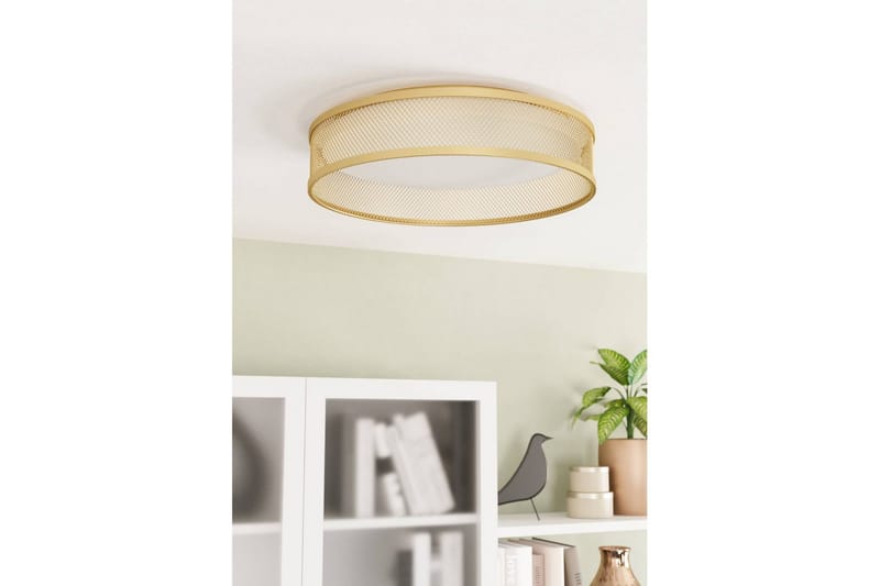 Taklampe Eglo Luppineria Ø385 mm Messing-Matt Hvit - Messing - Belysning - Innendørsbelysning & Lamper - Taklampe