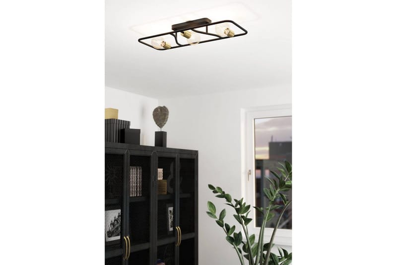 Taklampe Eglo Messinaro - Svart/Messing - Belysning - Innendørsbelysning & Lamper - Taklampe - Takplafond