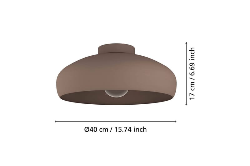 Taklampe Eglo Mogano Mokkafarget - Mocca - Belysning - Innendørsbelysning & Lamper - Taklampe