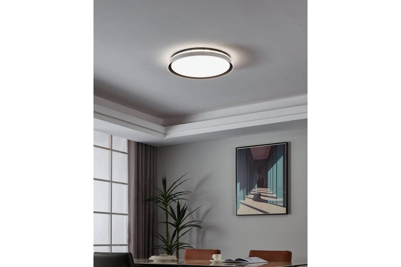 Taklampe Eglo Seluci Svart Hvit, Klar - Svart/Hvit - Belysning - Innendørsbelysning & Lamper - Taklampe - Takplafond