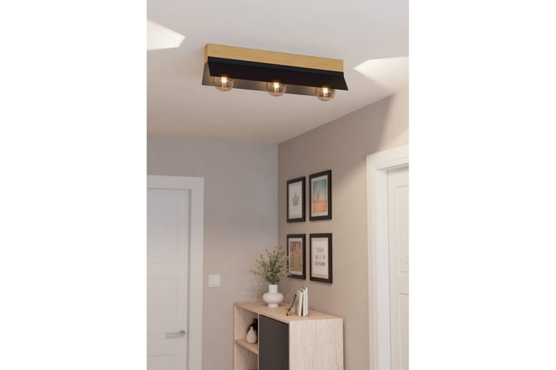 Taklampe Eglo Tarrafo - Svart/Brun - Belysning - Innendørsbelysning & Lamper - Taklampe - Takplafond