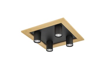 Taklampe Eglo Valcasotto 1 - Svart/Brun - Belysning - Innendørsbelysning & Lamper - Lamper gang