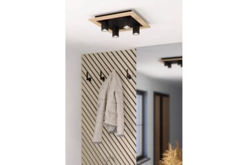Taklampe Eglo Valcasotto 1 - Svart/Brun - Belysning - Innendørsbelysning & Lamper - Lamper gang
