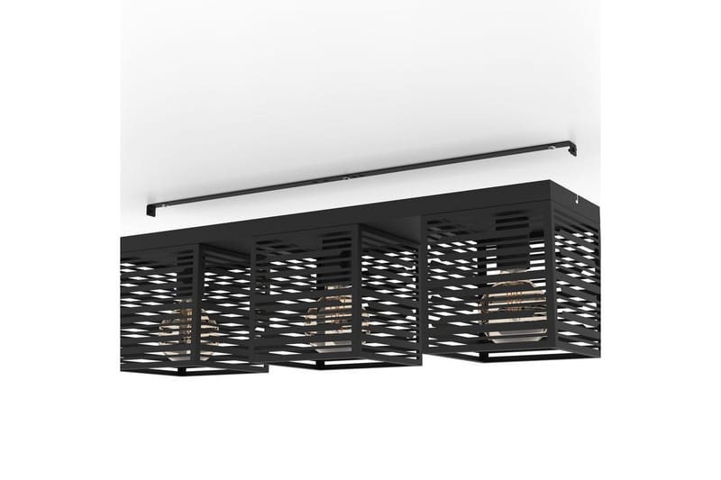 Taklampe Eglo Piedritas med 3 lamper - Svart - Belysning - Innendørsbelysning & Lamper - Taklampe - Takplafond