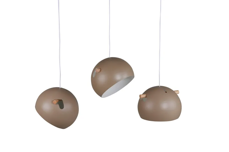Erulv pendellampe dimbar LED stor, Brun