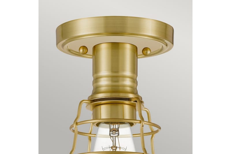 Halv takmontering Quoizel Mixon Børstet messing - Børstet messing - Belysning - Innendørsbelysning & Lamper - Taklampe - Takplafond
