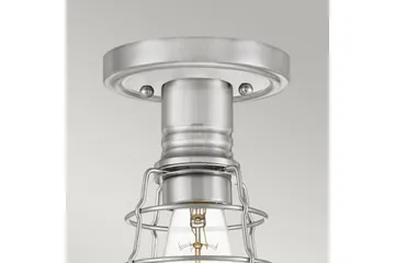 Halv takmontering Quoizel Mixon Børstet nikkel - Børstet nikkel - Belysning - Innendørsbelysning & Lamper - Taklampe - Takplafond