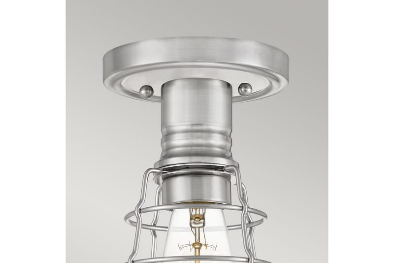 Halv takmontering Quoizel Mixon Børstet nikkel - Børstet nikkel - Belysning - Innendørsbelysning & Lamper - Taklampe - Takplafond