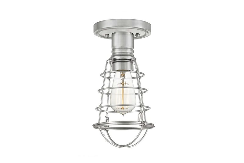 Halv takmontering Quoizel Mixon Børstet nikkel - Børstet nikkel - Belysning - Innendørsbelysning & Lamper - Taklampe - Takplafond