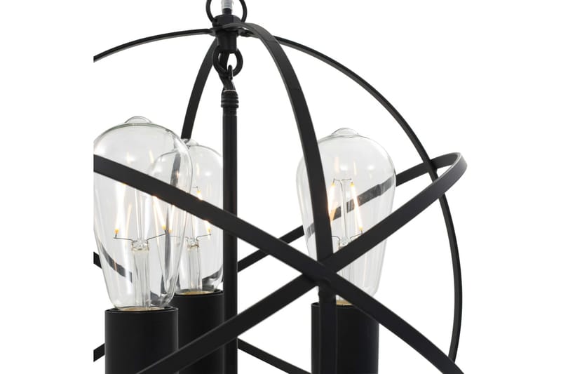 Hengelampe svart sfrisk 3 x E27 lysprer - Svart - Kjøkkenlampe & taklampe kjøkken - Vinduslampe - Taklampe soverom - Pendellamper & Hengelamper - Lamper gang - Taklampe stue - Vinduslampe hengende - Taklampe