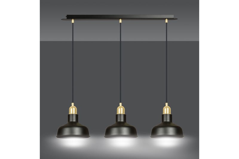 Ibor 3 pendel Svart - Scandinavian Choice - Taklampe soverom - Kjøkkenlampe & taklampe kjøkken - Lamper gang - Vinduslampe - Pendellamper & Hengelamper - Taklampe stue - Vinduslampe hengende - Taklampe