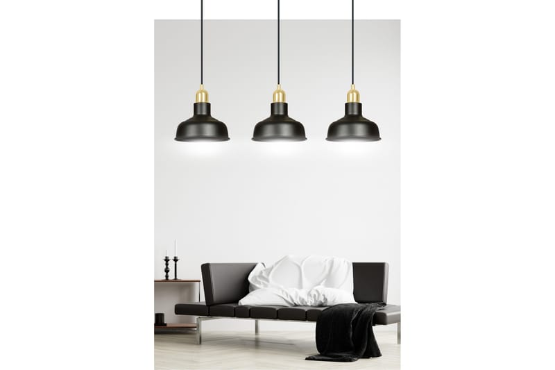 Ibor 3 pendel Svart - Scandinavian Choice - Taklampe soverom - Kjøkkenlampe & taklampe kjøkken - Lamper gang - Vinduslampe - Pendellamper & Hengelamper - Taklampe stue - Vinduslampe hengende - Taklampe