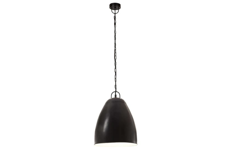 Industriell hengelampe 25 W matt svart rund 32 cm E27 - Svart - Kjøkkenlampe & taklampe kjøkken - Vinduslampe - Taklampe soverom - Pendellamper & Hengelamper - Lamper gang - Taklampe stue - Vinduslampe hengende - Taklampe