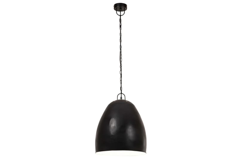 Industriell hengelampe 25 W matt svart rund 42 cm E27 - Svart - Kjøkkenlampe & taklampe kjøkken - Vinduslampe - Taklampe soverom - Pendellamper & Hengelamper - Lamper gang - Taklampe stue - Vinduslampe hengende - Taklampe