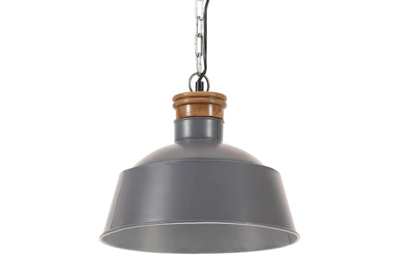 Industriell hengelampe 32 cm grå E27 - Grå - Kjøkkenlampe & taklampe kjøkken - Vinduslampe - Taklampe soverom - Pendellamper & Hengelamper - Lamper gang - Taklampe stue - Vinduslampe hengende - Taklampe