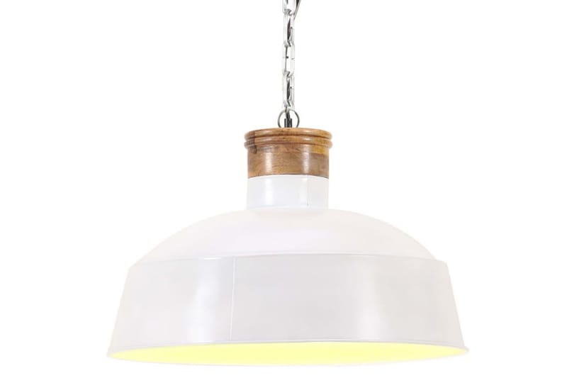 Industriell hengelampe 58 cm hvit E27 - Hvit - Kjøkkenlampe & taklampe kjøkken - Vinduslampe - Taklampe soverom - Pendellamper & Hengelamper - Lamper gang - Taklampe stue - Vinduslampe hengende - Taklampe