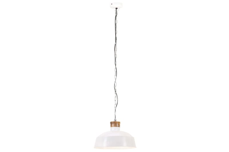 Industriell hengelampe 58 cm hvit E27 - Hvit - Kjøkkenlampe & taklampe kjøkken - Vinduslampe - Taklampe soverom - Pendellamper & Hengelamper - Lamper gang - Taklampe stue - Vinduslampe hengende - Taklampe