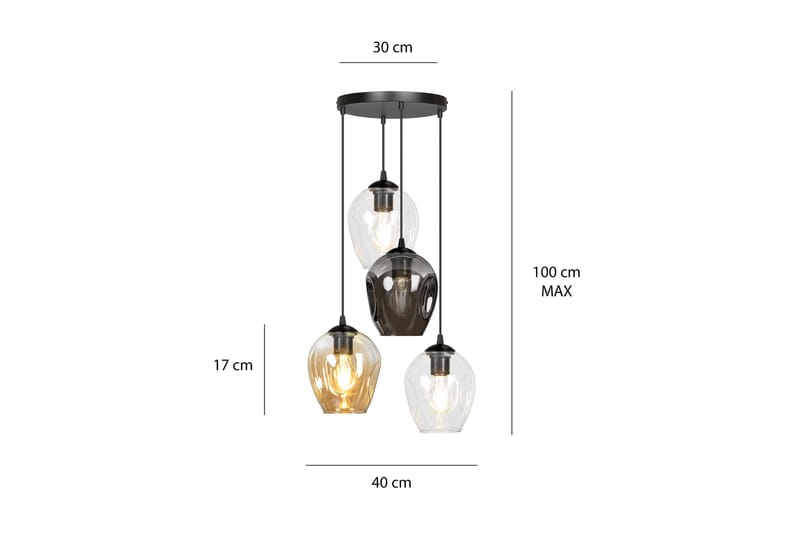 Istar 4 Premium Miks pendel - Scandinavian Choice - Taklampe soverom - Kjøkkenlampe & taklampe kjøkken - Lamper gang - Vinduslampe - Pendellamper & Hengelamper - Taklampe stue - Vinduslampe hengende - Taklampe