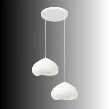 Kaolins pendellampe - Hvit - Belysning - Innendørsbelysning & Lamper - Taklampe - Krystallkrone & takkrone