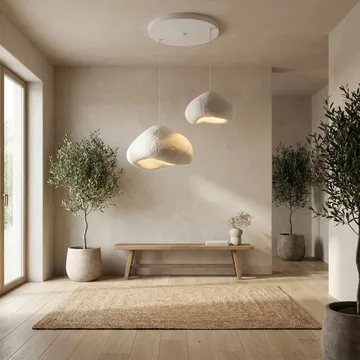 Kaolins pendellampe - Hvit - Belysning - Innendørsbelysning & Lamper - Taklampe - Krystallkrone & takkrone