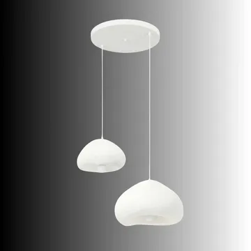 Kaolins pendellampe - Hvit - Belysning - Innendørsbelysning & Lamper - Taklampe - Krystallkrone & takkrone