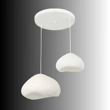 Kaolins pendellampe - Hvit - Belysning - Innendørsbelysning & Lamper - Taklampe - Krystallkrone & takkrone