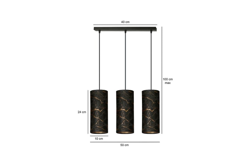 Karli 3 pendel Svart - Scandinavian Choice - Lamper gang - Taklampe - Vinduslampe - Pendellamper & Hengelamper - Kjøkkenlampe & taklampe kjøkken - Taklampe stue - Vinduslampe hengende - Taklampe soverom