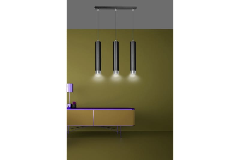 Kibo 3 pendel Svart - Scandinavian Choice - Taklampe soverom - Kjøkkenlampe & taklampe kjøkken - Lamper gang - Vinduslampe - Pendellamper & Hengelamper - Taklampe stue - Vinduslampe hengende - Taklampe