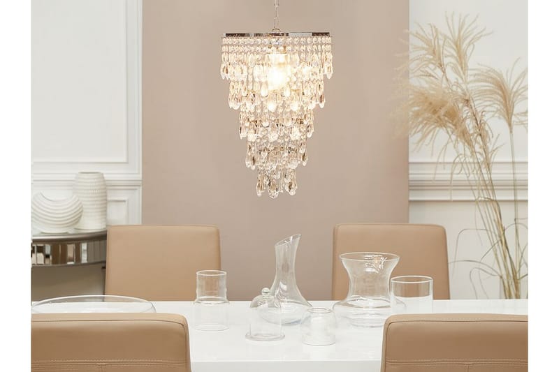 Lysekrone Entwash 30 cm - Sølv - Krystallkrone & takkrone - Taklampe - Lamper gang