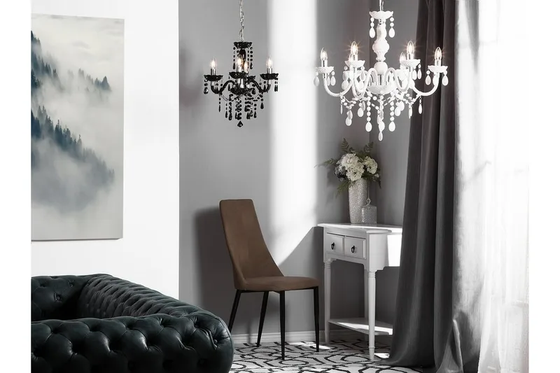 Lysekrone Kalang 50 cm - Svart - Belysning - Innendørsbelysning & Lamper - Taklampe - Krystallkrone & takkrone