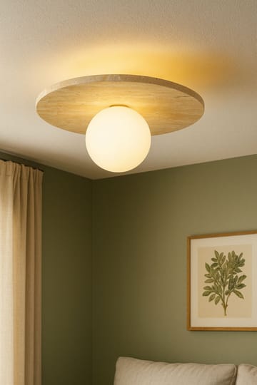 Kummer taklampe - Beige og Hvit - Belysning - Innendørsbelysning & Lamper - Taklampe - Krystallkrone & takkrone