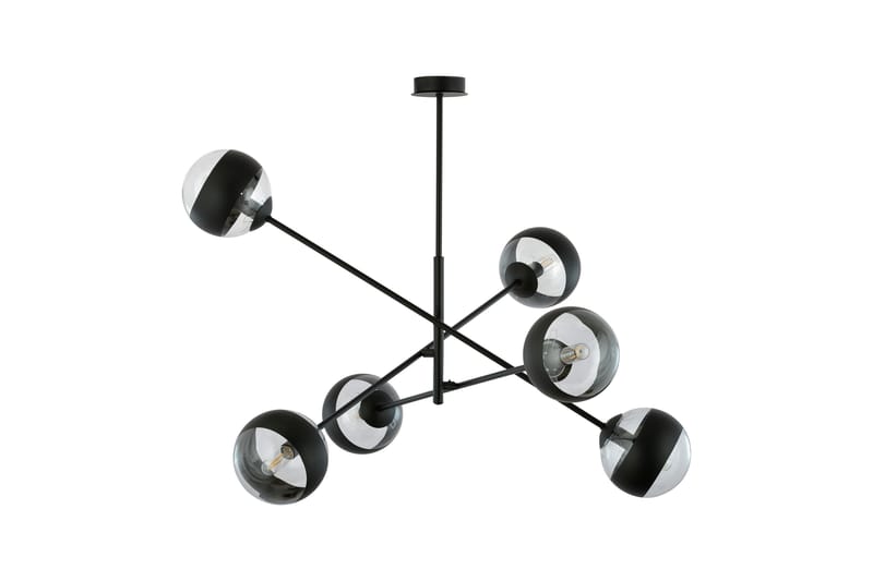 Linear 6 pendel Svart - Scandinavian Choice - Taklampe soverom - Kjøkkenlampe & taklampe kjøkken - Lamper gang - Vinduslampe - Pendellamper & Hengelamper - Taklampe stue - Vinduslampe hengende - Taklampe