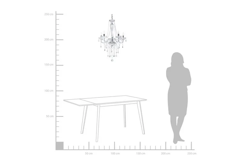 Locone Taklampe 79 cm - Sølv - Belysning - Innendørsbelysning & Lamper - Taklampe - Kjøkkenlampe & taklampe kjøkken