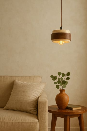 Loloura pendellampe - Beige Valnøtt - Belysning - Innendørsbelysning & Lamper - Taklampe - Krystallkrone & takkrone